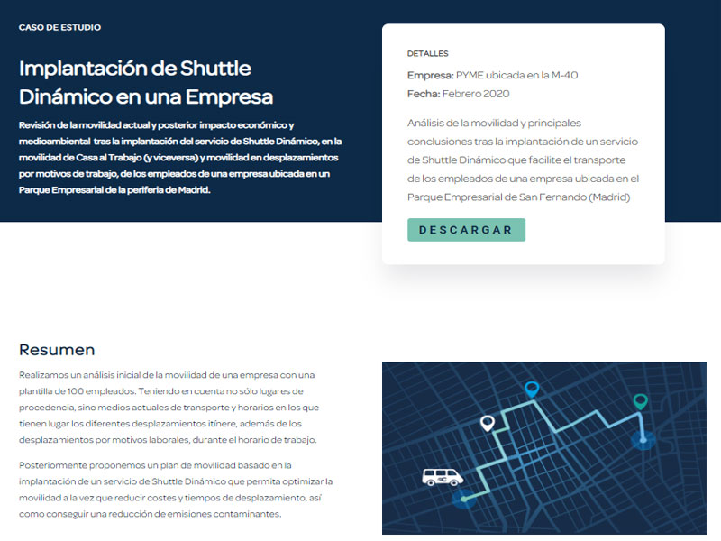 Caso de Estudio: Implantación Shuttle Dinámico en Empresa de Madrid
